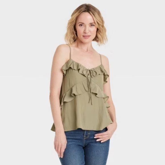 Universal Thread Tops - Universal Thread Ruffle Cami Top